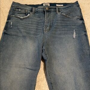 Kensie Women's Blue Straight Leg Jeans